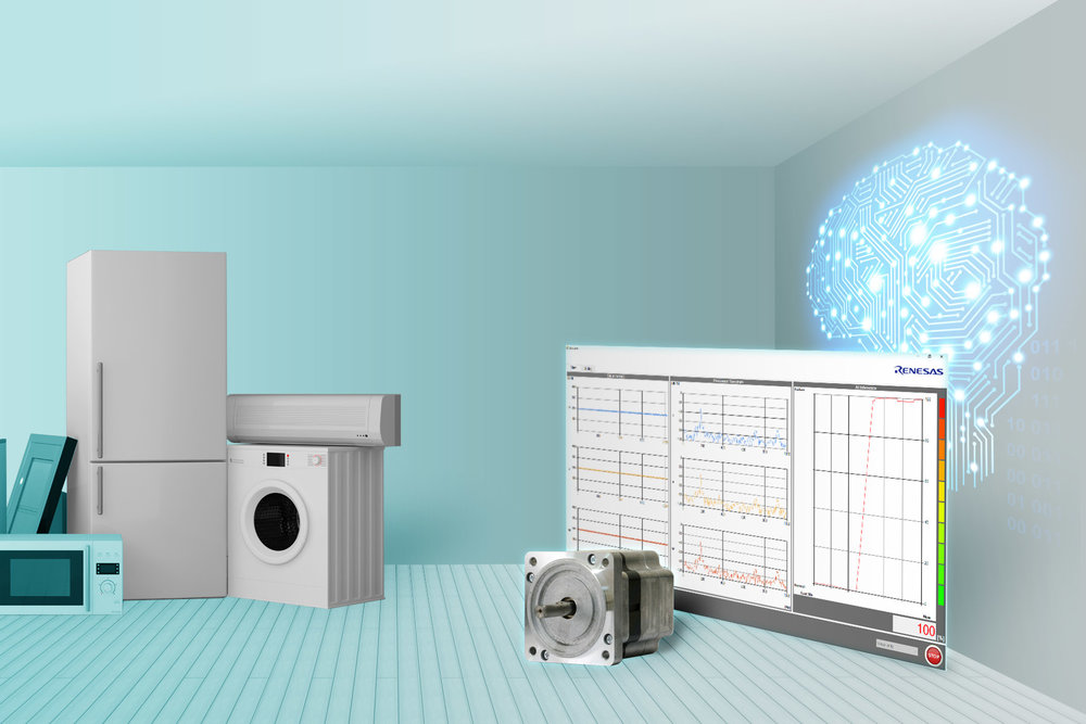 Renesas Electronics simplifie la maintenance des appareils ménagers équipés de moteur grâce à sa solution de détection des pannes e-AI (Intelligence artificielle embarquée)